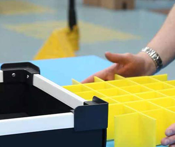 Plastic Storage Box With Divider